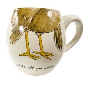 Rae Dunn Cream and Yellow Gobble Mug